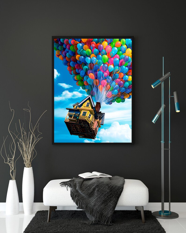 Up Cartoon Canvas Poster 2436, Art Work Decoration for Baby Shower