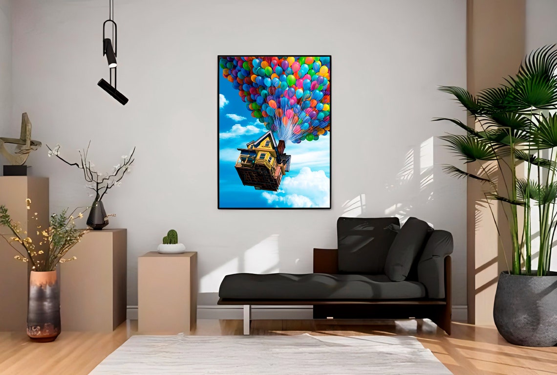 Up Cartoon Canvas Poster 2436, Art Work Decoration for Baby Shower