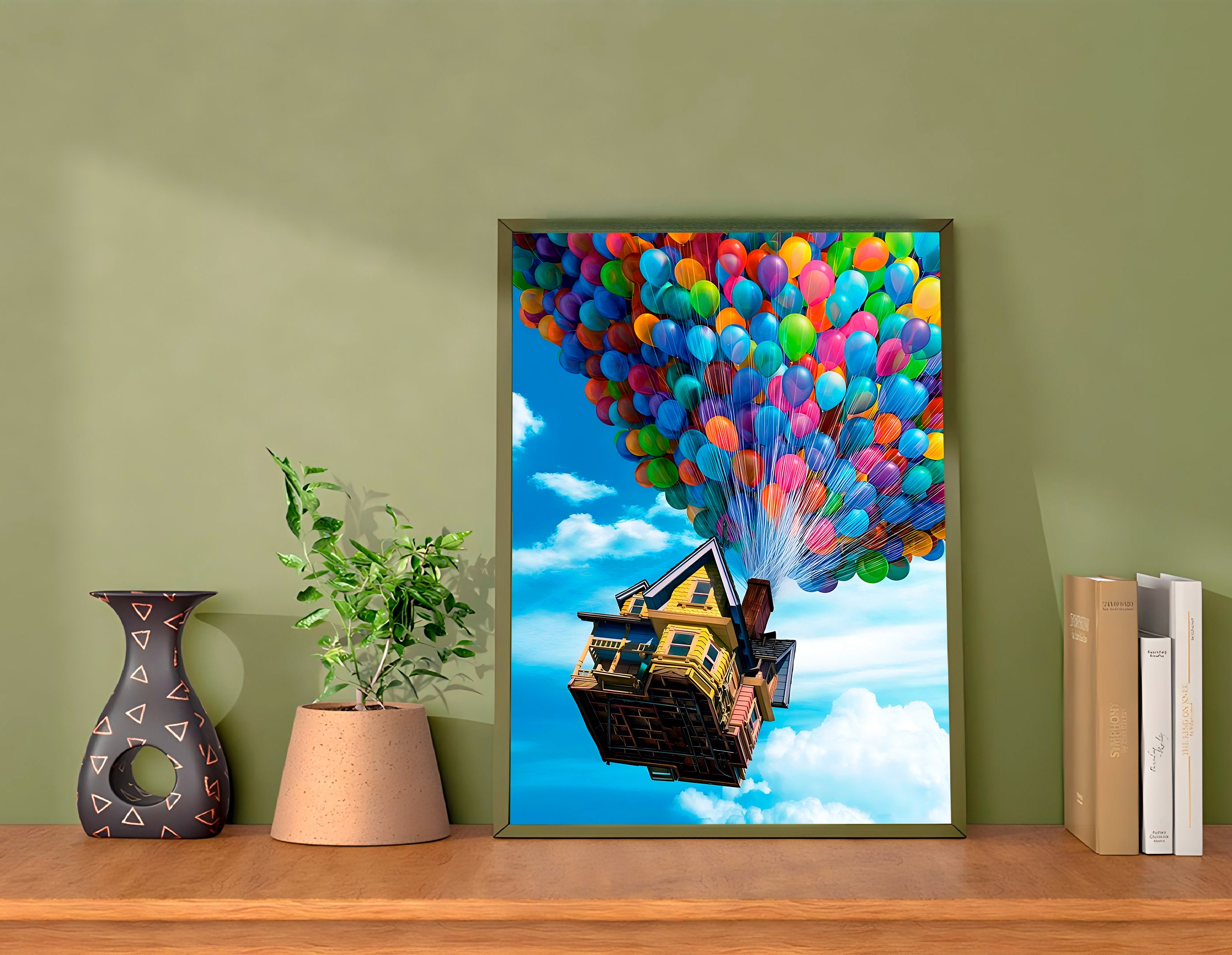 Up Cartoon Canvas Poster 24-36, Art Work Decoration for Baby Shower ...