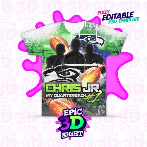 3D Football Shirt Template All Over Print Shirt Sport Shirt - Etsy