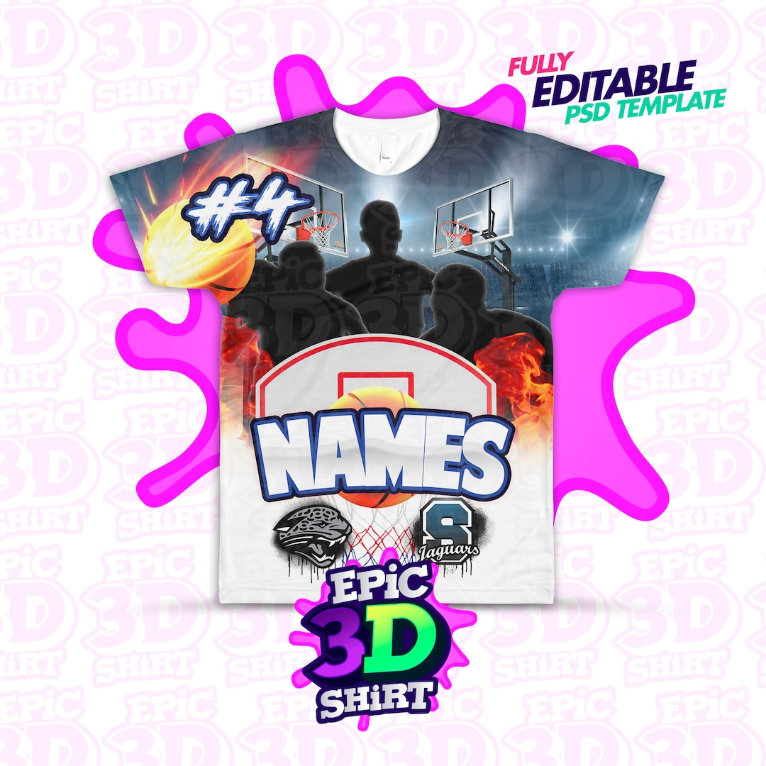 3D Basketball Shirt Template All Over Print Shirt Sport Basketball