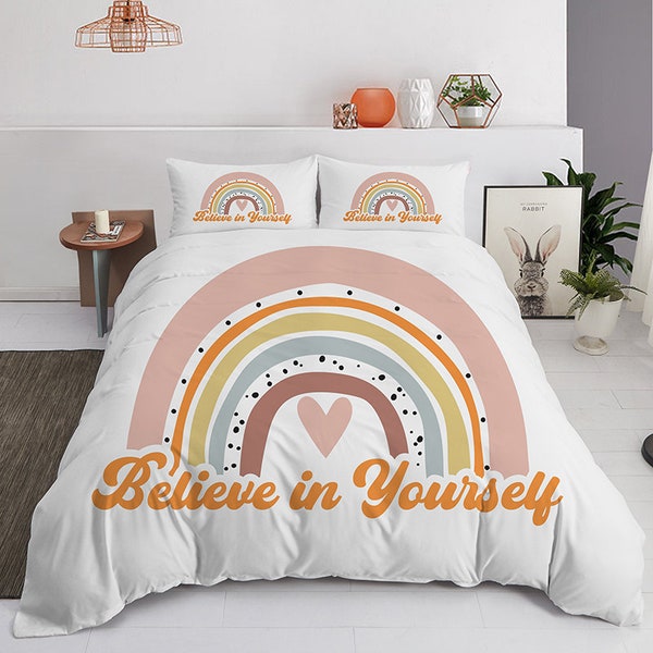Rainbow Duvet Cover Etsy