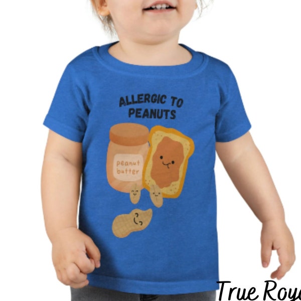 Toddler Allergic to Peanuts T-shirt | Peanut Allergy Shirt | Nut Allergy Gift | Kids Food Allergy