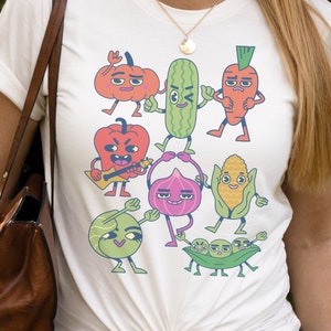 Veggie Rock Short Sleeve Tee |Vegetable Gift| Vegan Shirt| Vegetarian Tshirt| Farmer&#39;s Market