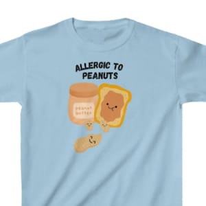 Kids Allergic to Peanuts Tee Food Allergy Shirt Nut Allergy Tee Peanut Allergy Gift