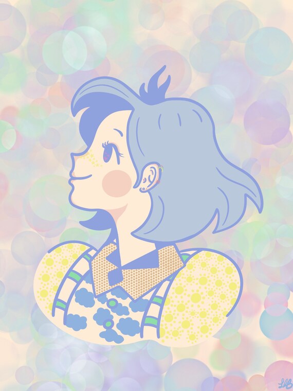 Dream Girl Art Print - Etsy