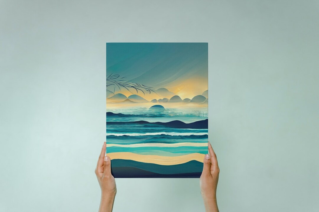 Printable High Vibe Wall Art, Abstract Boho Illustration, Spiritual