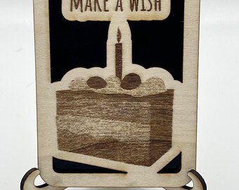 Birthday Cake Gift Card Holder SVG