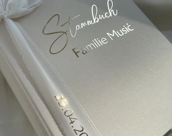 Stammbuch aus Leinen A5 oder A4 Format Hochzeit Standesamt Ordner Dokumente Heftordner