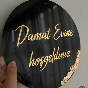 Türschild Brautabholung kiz evi naz evi, söz deko, kiz evine hosgeldiniz, Empfangsschild Bild 7