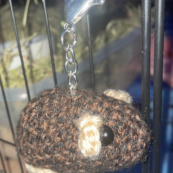 Mini Piggy Keychain | Crochet | Guinea pigs | Made to Order | Made by Samsandgrams