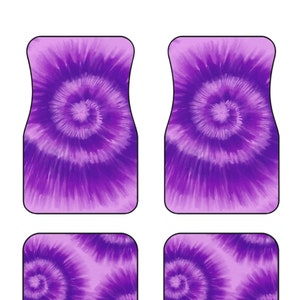 Tie Dye Car Mats, Colorful Floormats for Vehicle,Tie Dye Floor Mats for Car,Tie Dye Car Decorations,Tie Dye Car Accessories,Car Decor Women