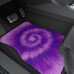 Tie Dye Car Mats, Colorful Floormats for Vehicle,Tie Dye Floor Mats for Car,Tie Dye Car Decorations,Tie Dye Car Accessories,Car Decor Women
