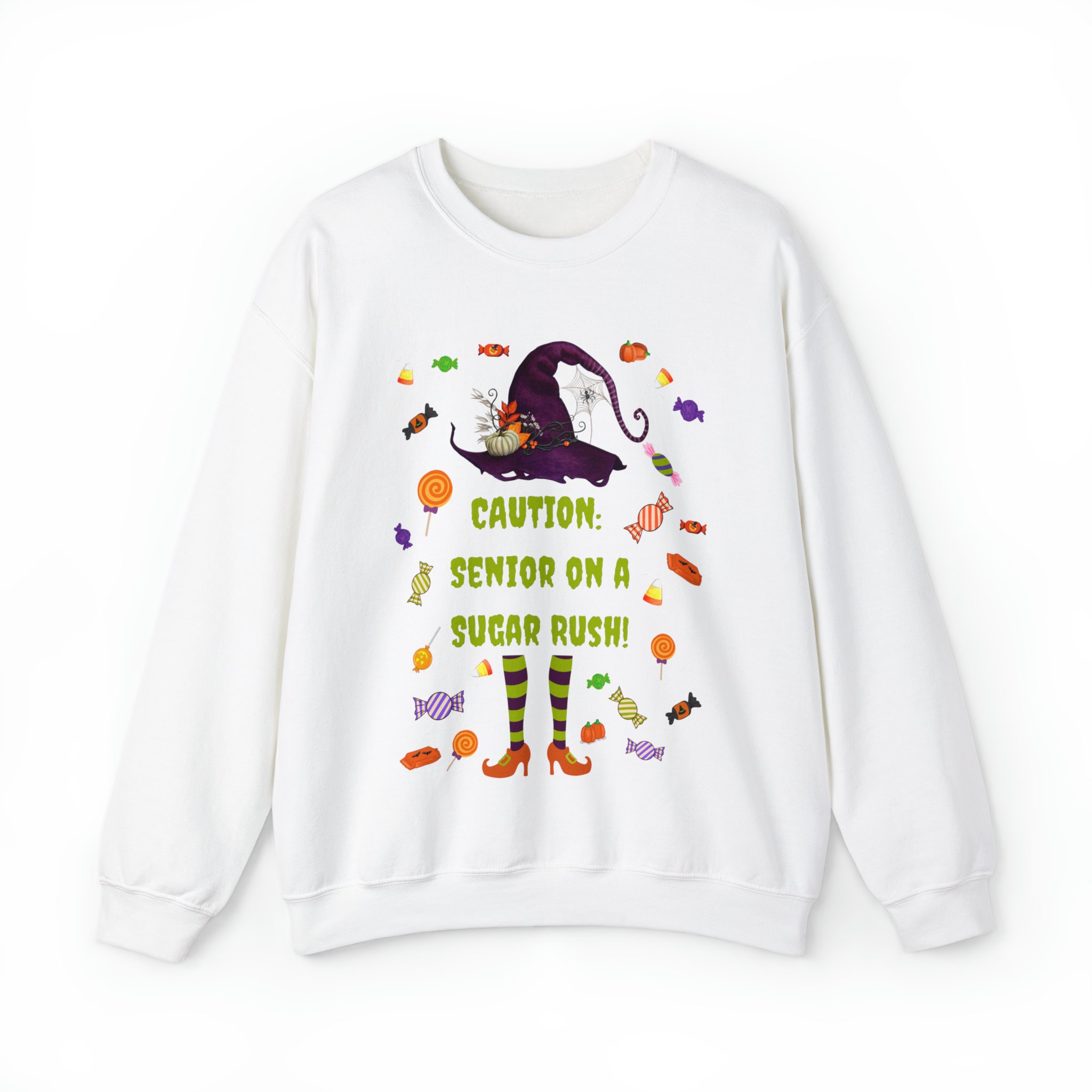 Discover Funny Halloween Shirt for Grandma Halloween Sweatshirt for Seniors Elderly Halloween Costume for NaNa GiGi Halloween Candy Witch Shirt