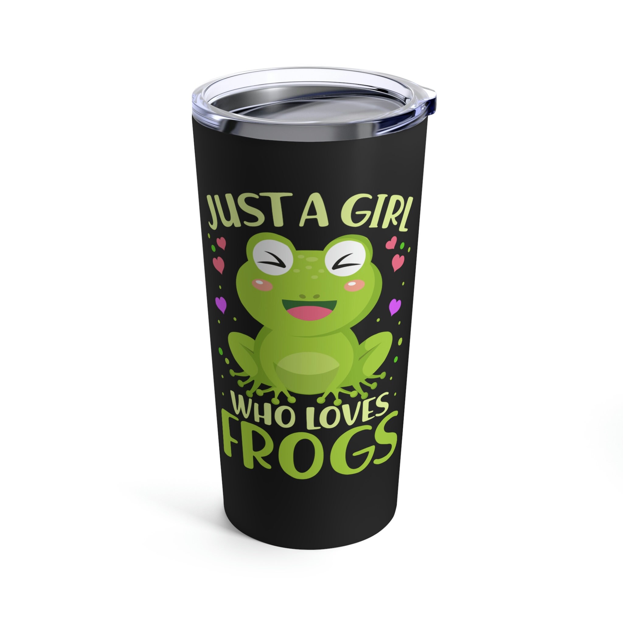 NEGIGA Make-up-Tasche „Just A Girl Who Loves Frosch“ – Süße Frosch-Geschenke Für Mädchen & Frauen | 19x25 Cm
