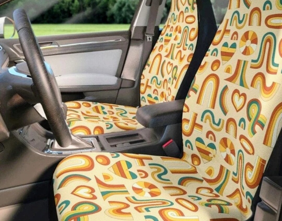 70s Retro Car Seat Covers, Retro Car Seat Covers for Vehicle,retro Car ...