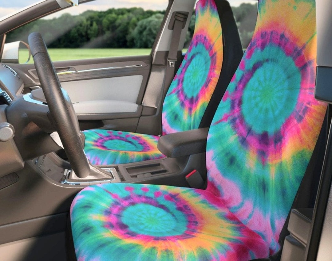 Tie Dye Car Seat Coverstie Dye Seat Covers for Cartie Dye Etsy