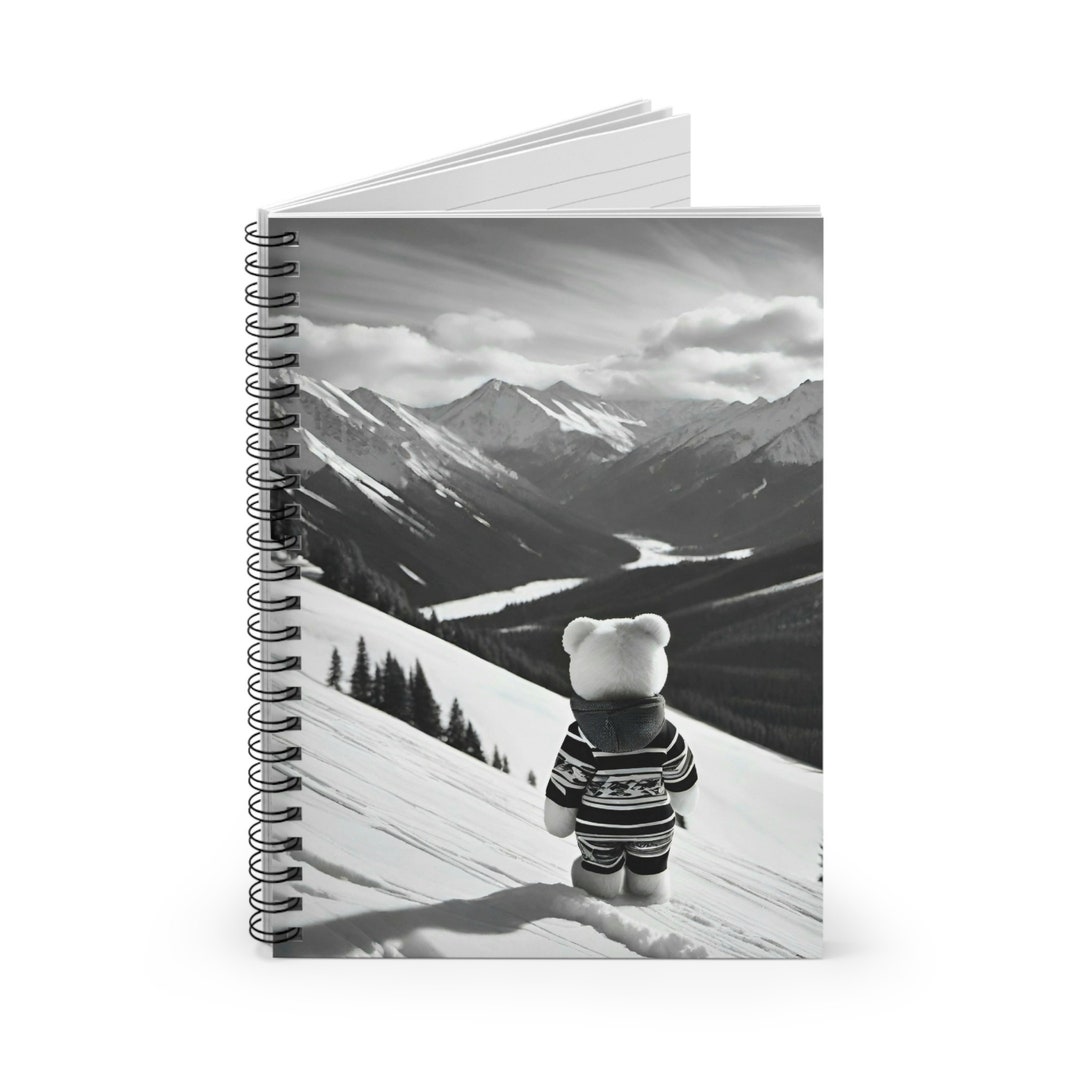 Teddy Bear Notebook Teddy Bear Journal Teddy Bear Mountain - Etsy