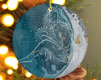 Artemis Large Classical Bust Bubble Gum Ornament, Feminist Tree