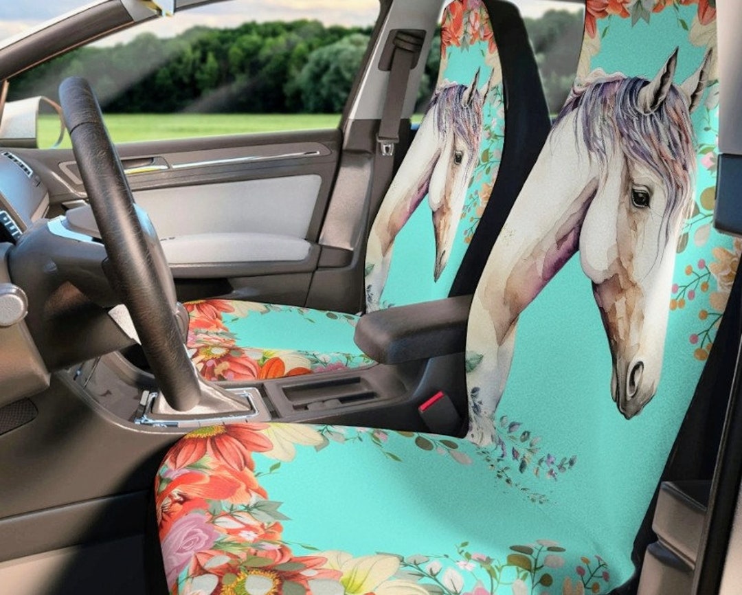 Custom Tribal Horse Seat Covers For 1994-2004 Ford Mustang - 4-Piece Set