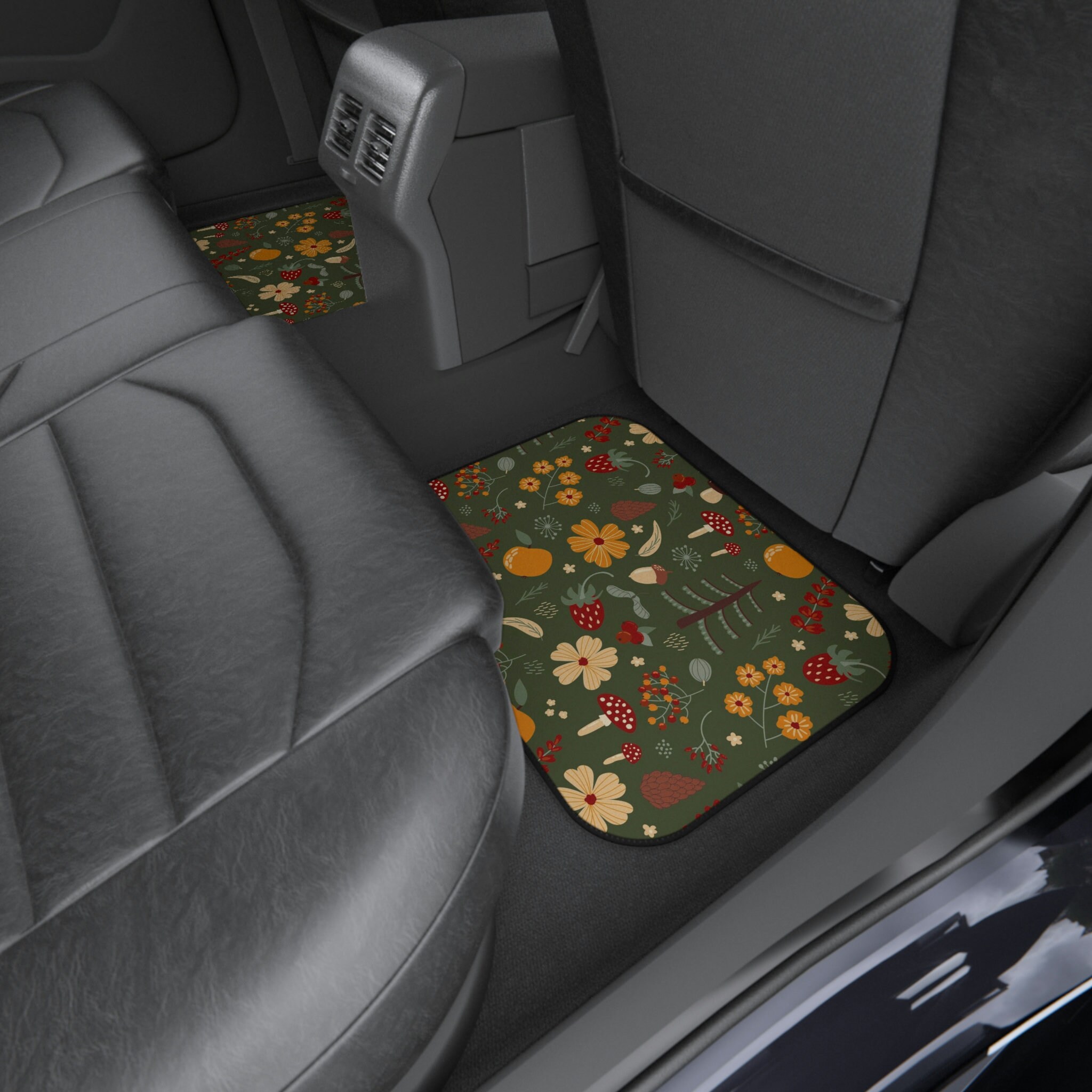 Discover Mushroom Forest Car Mats, Woodland Floormats for Vehicle