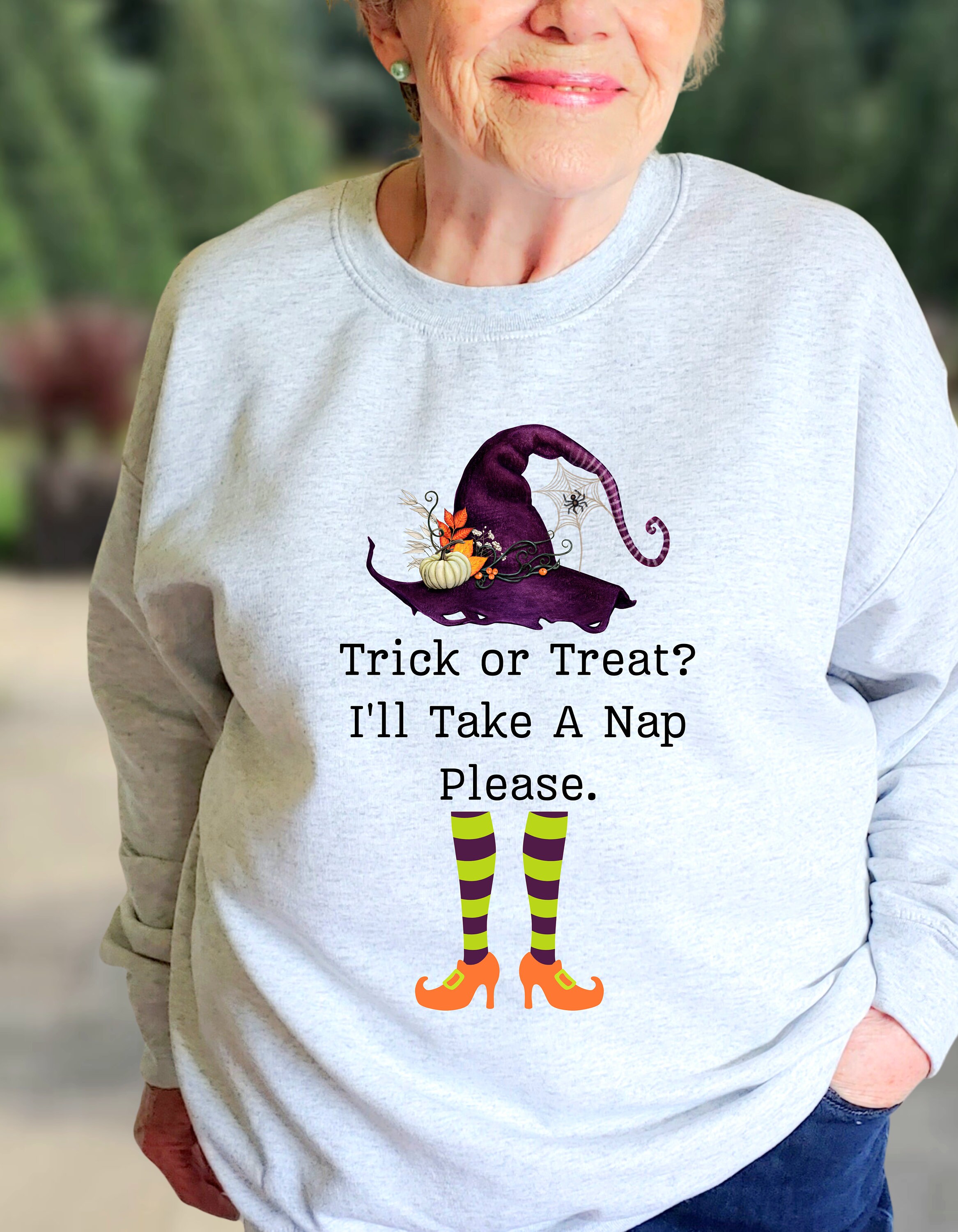 Discover Funny Halloween Shirt for Grandma Halloween Gift for Mom Halloween for Senior Citizen Halloween Costume Witch Shirt Halloween Elderly