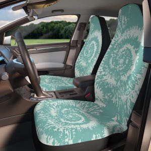 Cute Tie Dye Car Seat Covers, Retro Seat Covers, Groovy Car Truck SUV Seat Covers, Birthday Gift for Her, Seat Covers for Vehicle, Women