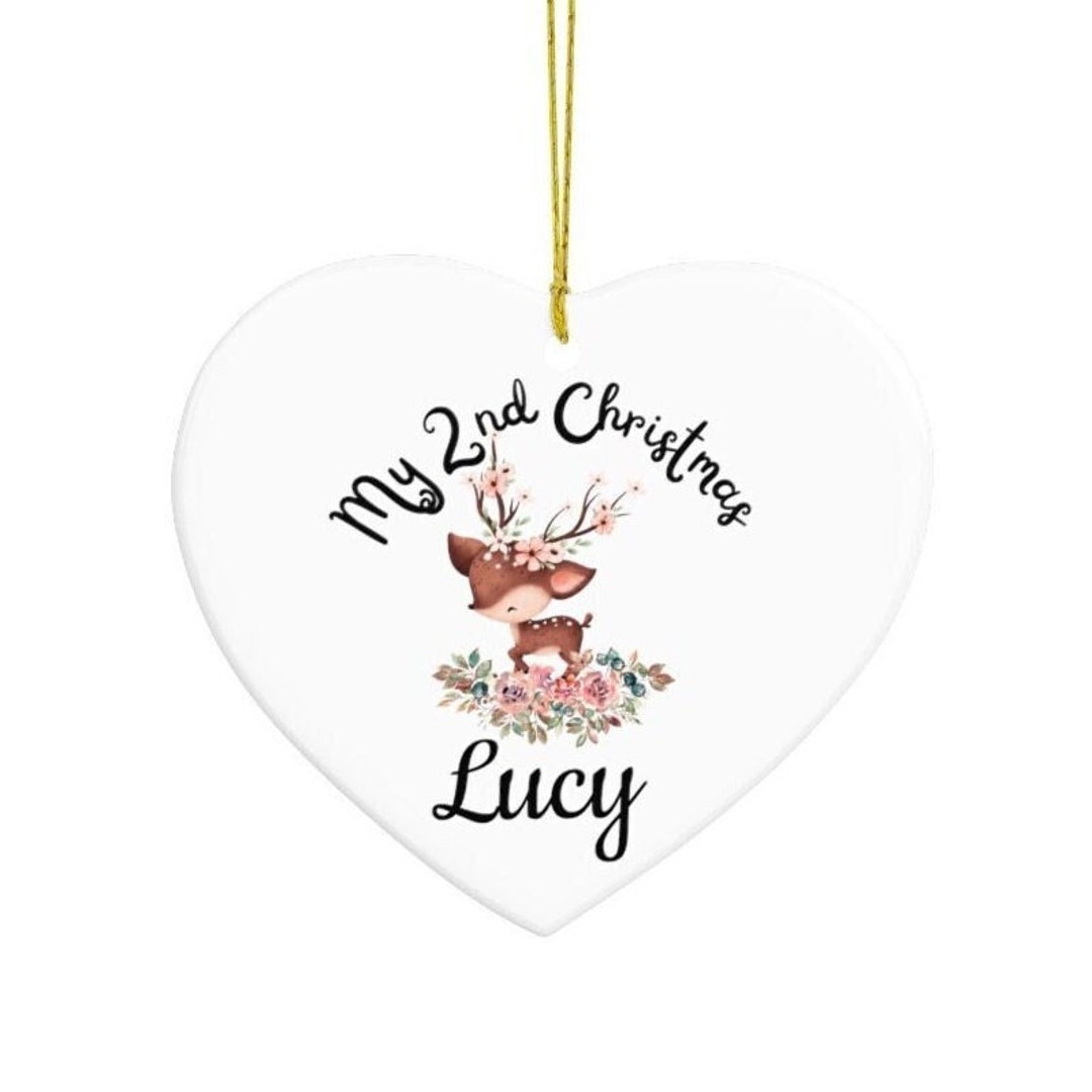 My 2nd Christmas Personalized Ornament second Christmas Custom Name my-2nd-christmas-personalized-ornament-second-christmas-custom-name