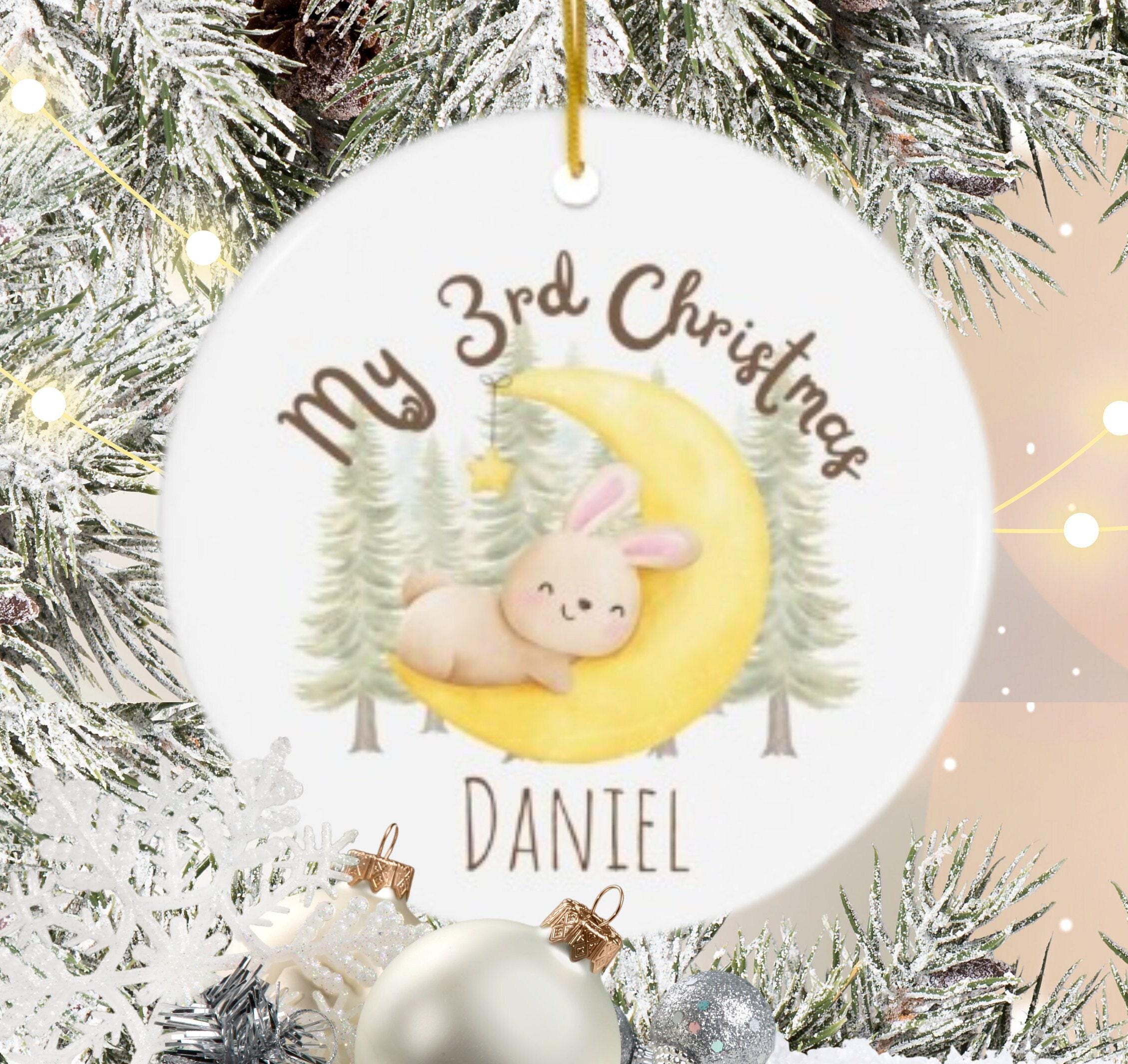 My 3rd Christmas Ornament Baby Third Christmas Child 3rd Christmas Toddler  Xmas Gift for Baby Toddler Girl Daughter Niece Granddaughter - Etsy Israel