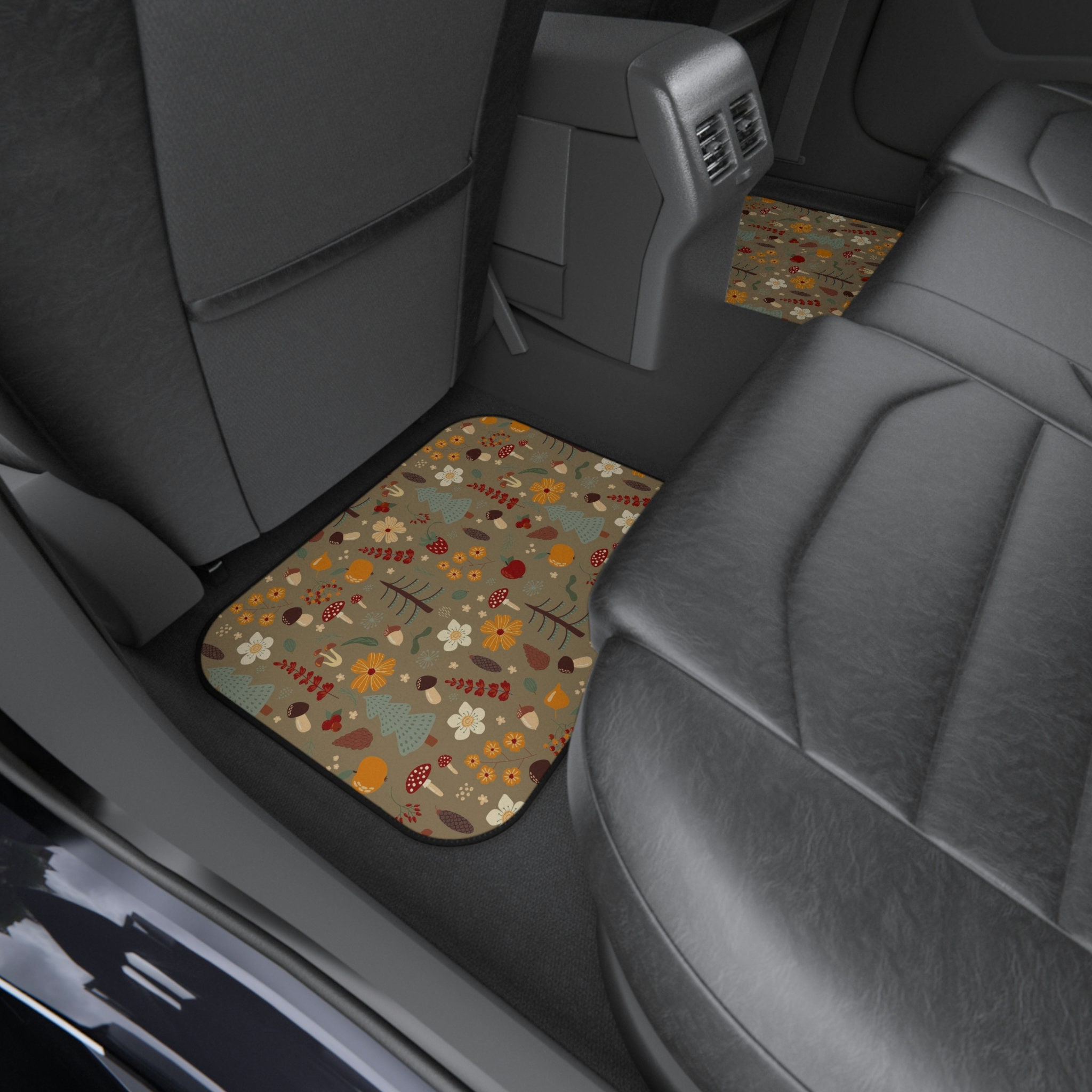Discover Boho Mushroom Car Mats,Cottage Floormats for Vehicle
