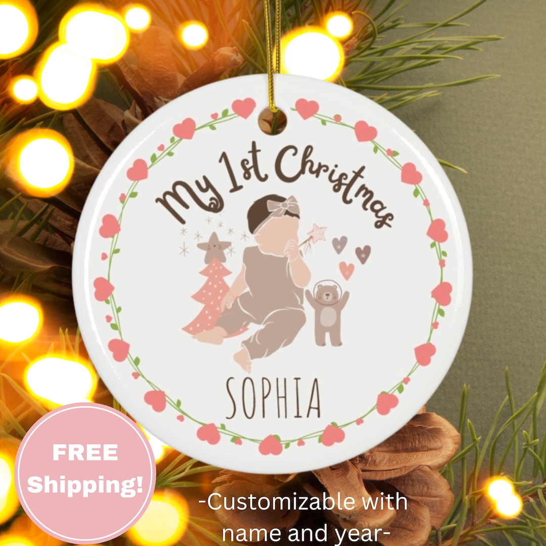 My 1st Christmas Ornament Baby First Christmas Child New Mom New Dad — free download
