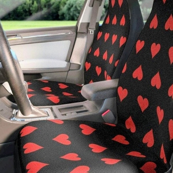 Heart Car Seat Covers,Heart Seat Covers for Vehicle, Heart Car Accessories,Heart Car Decorations,New Driver New Car Gift