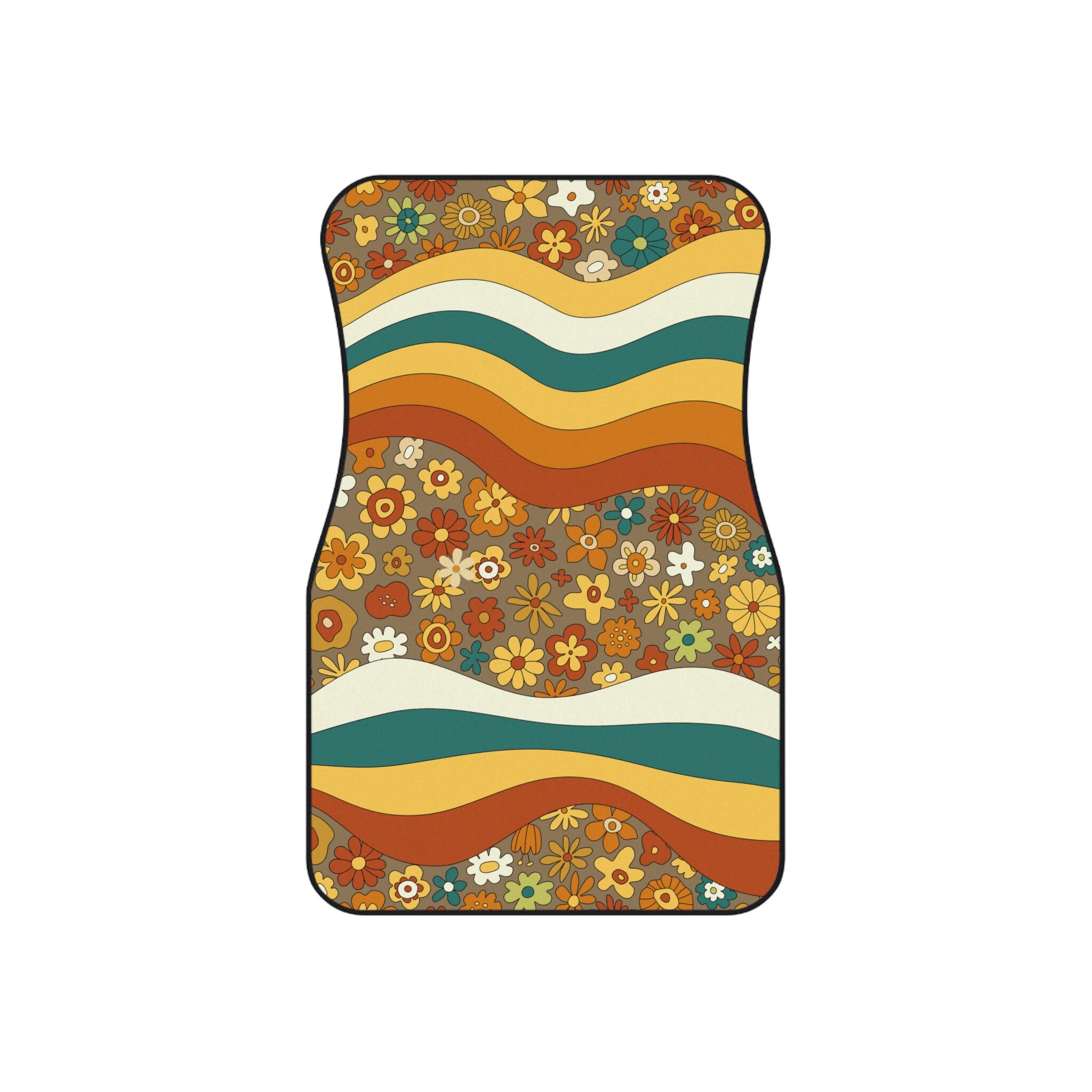 70s Retro Car Mats,groovy Retro Floormats, Retro Floor Mats for Car