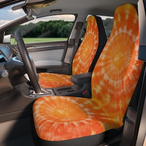 Tie Dye Car Seat Covers, Retro Seat Covers, Groovy Car Truck SUV Seat Covers, Birthday Gift for Her, Seat Covers for Vehicle, for Women