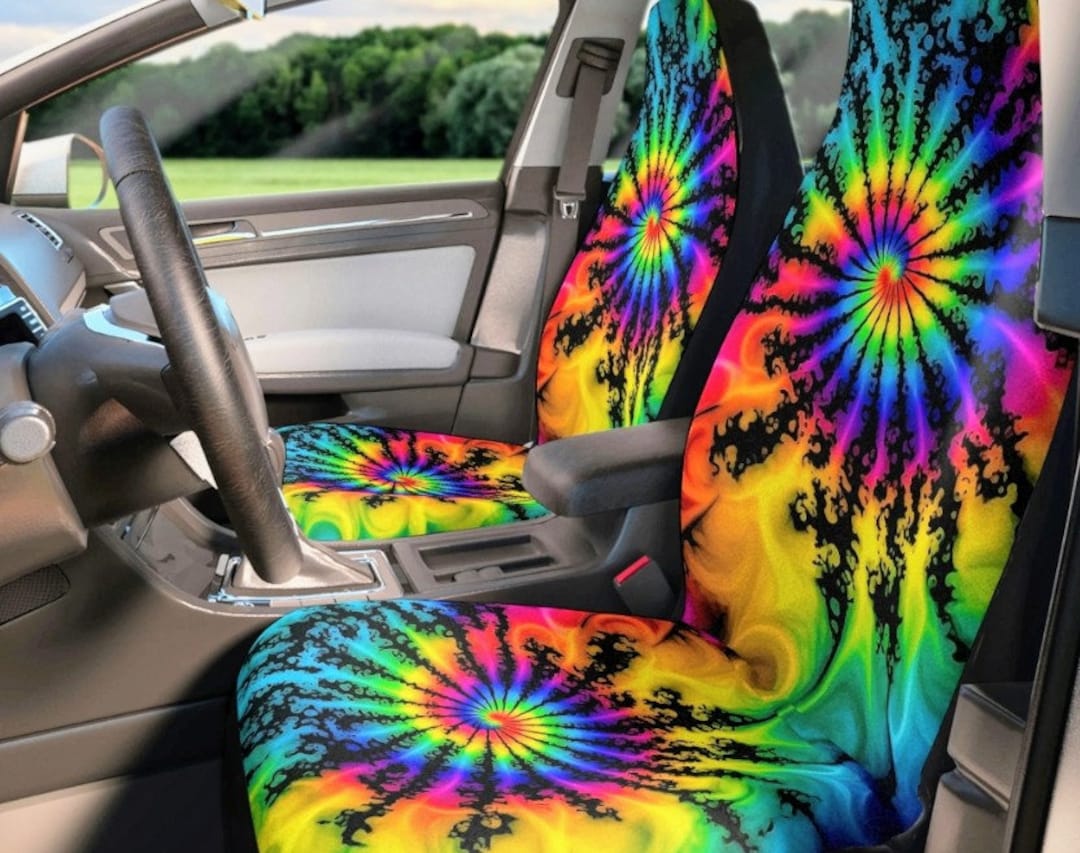 Tie Dye Car Seat Covers,tie Dye Seat Covers for Vehicle,tie Dye Seat
