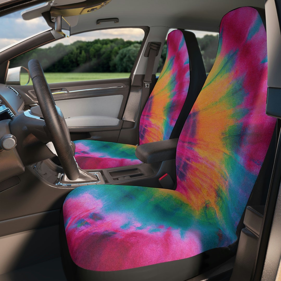 Tie Dye Car Seat Covers Tie Dye Seat Covers for Car Tie Dye Etsy