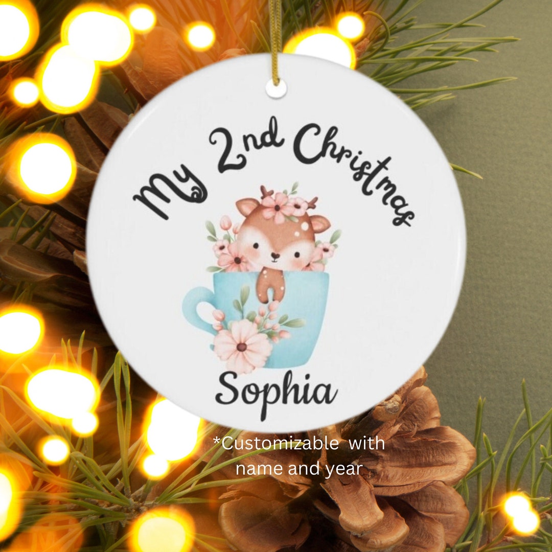 My 2nd Christmas Ornament Baby Second Christmas Child 2nd Etsy