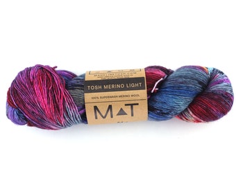 Tosh Merino Light, You Do You, purple, pink, superwash fingering yarn