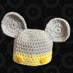 Mickey Mouse crochet hat