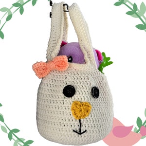 Crochet Bunny Easter basket