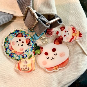 Puppycat Acrylic Double-sided Keychains