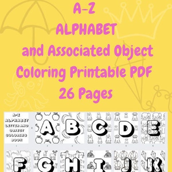 A Thru Z Alphabet Etsy