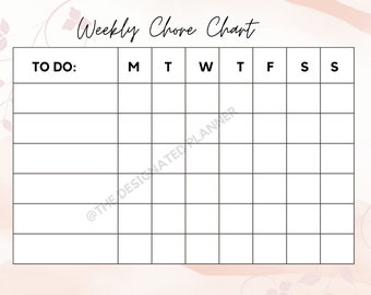 Weekly Chore Chart