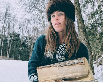 Beaver Pillbox Hat