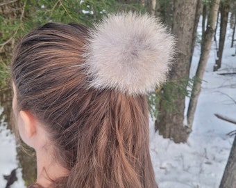 Fur Pompom Hair Ties