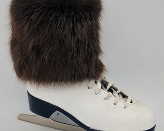 Beaver Fur Slip-on Boot Cuffs