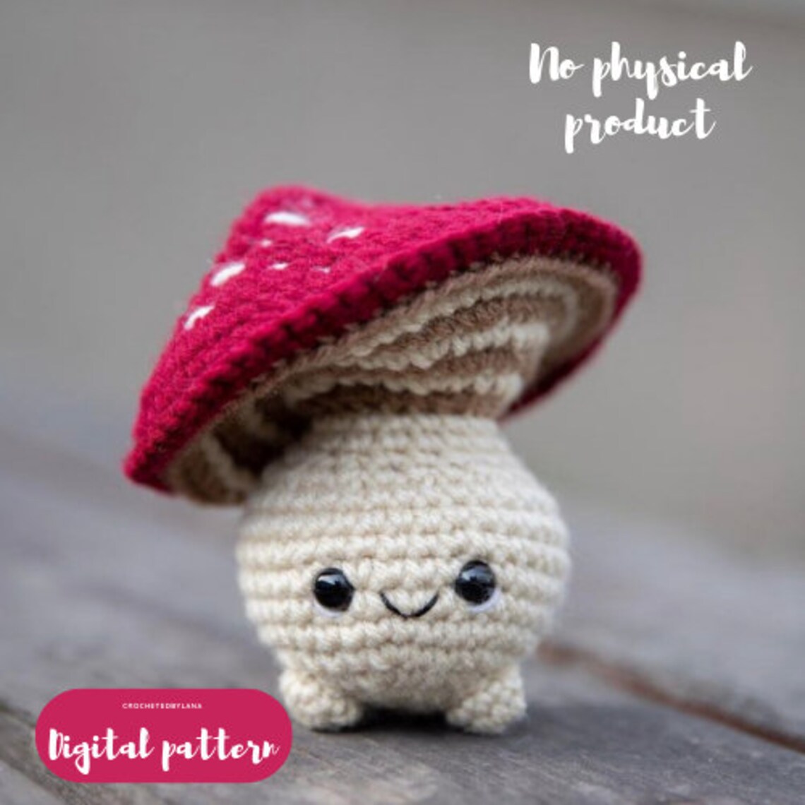 Poppable Mushroom Boy Crochet Pattern Woodland Cottagecore Etsy