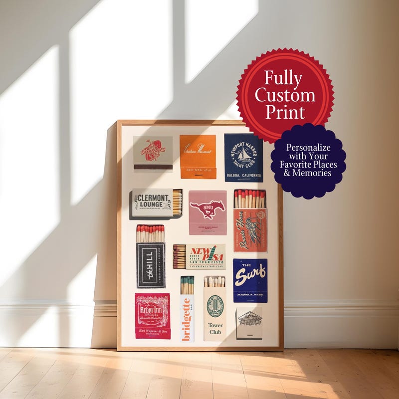 Matchbook Art Etsy Matchbook Art Etsy
