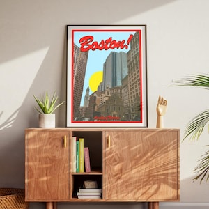 Boston Print | Boston Poster | Boston Wall Art | City Print | Trendy Printable Gallery Wall | City Poster | Digital Download