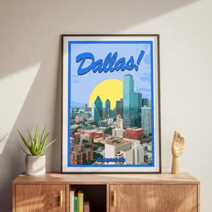 Dallas Print | Dallas Poster | Dallas Wall Art | City Print | Trendy Printable Gallery Wall | City Poster | Digital Download